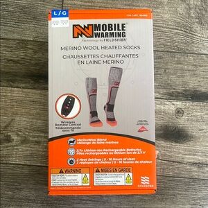 Merino wool heated socks